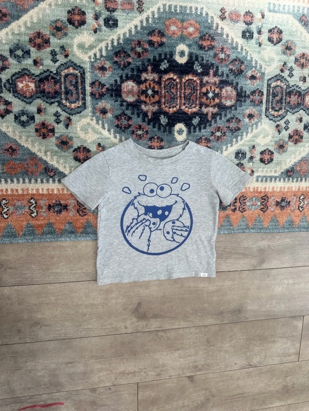 GAP X Sesame Street Cookie Monster Graphic Tee Sz 3T Toddler Boy